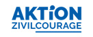 Logo der Aktion Zivilcourage: In Großbuchstaben 